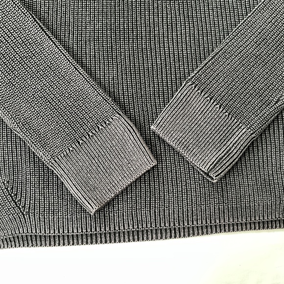 NWT RAG & BONE Dana Cold Shoulder Knit Sweater Charcoal Black Medium - Picture 15 of 15